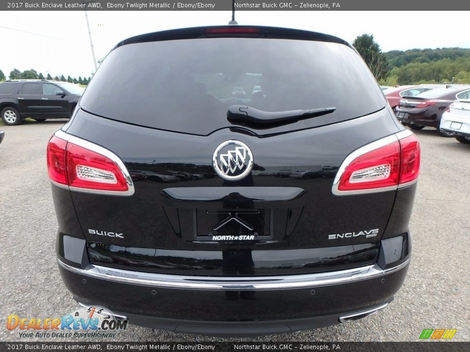 2017 Buick Enclave Leather AWD Ebony Twilight Metallic / Ebony/Ebony Photo #9