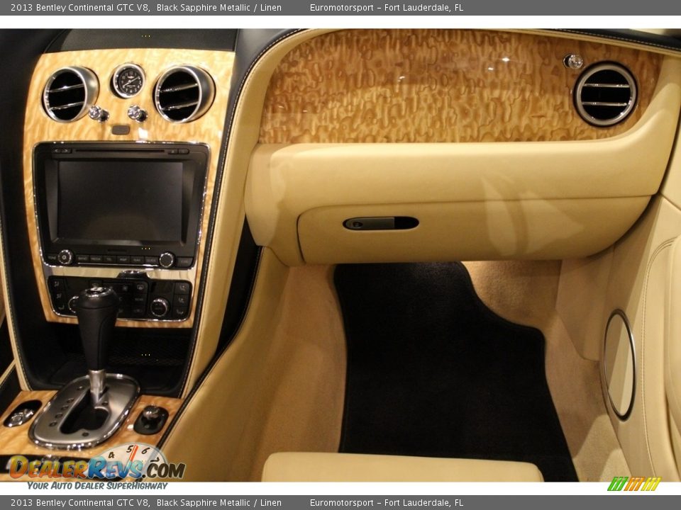 2013 Bentley Continental GTC V8 Black Sapphire Metallic / Linen Photo #4