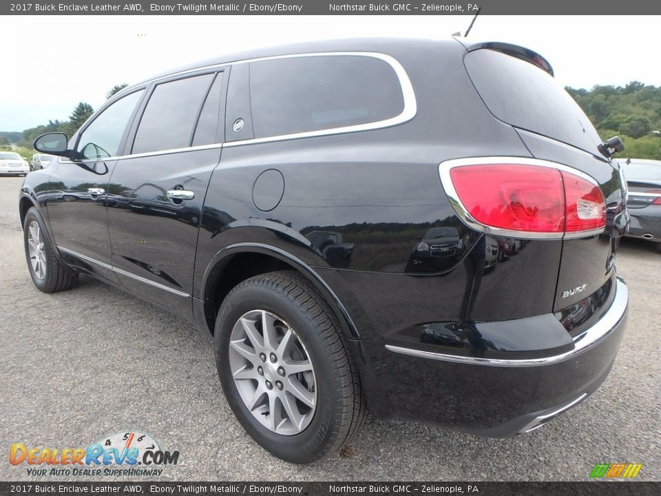 2017 Buick Enclave Leather AWD Ebony Twilight Metallic / Ebony/Ebony Photo #12