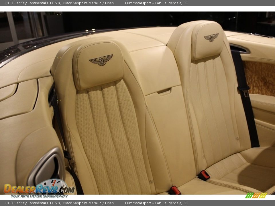 2013 Bentley Continental GTC V8 Black Sapphire Metallic / Linen Photo #5