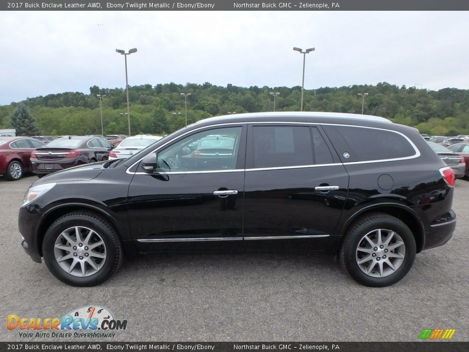 2017 Buick Enclave Leather AWD Ebony Twilight Metallic / Ebony/Ebony Photo #13