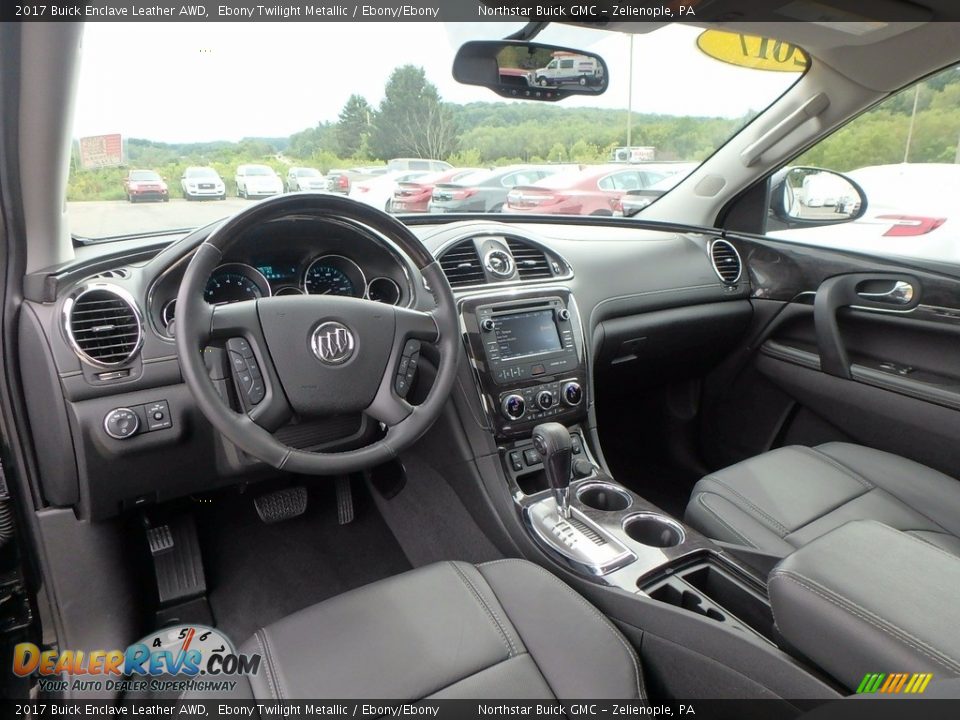 2017 Buick Enclave Leather AWD Ebony Twilight Metallic / Ebony/Ebony Photo #18