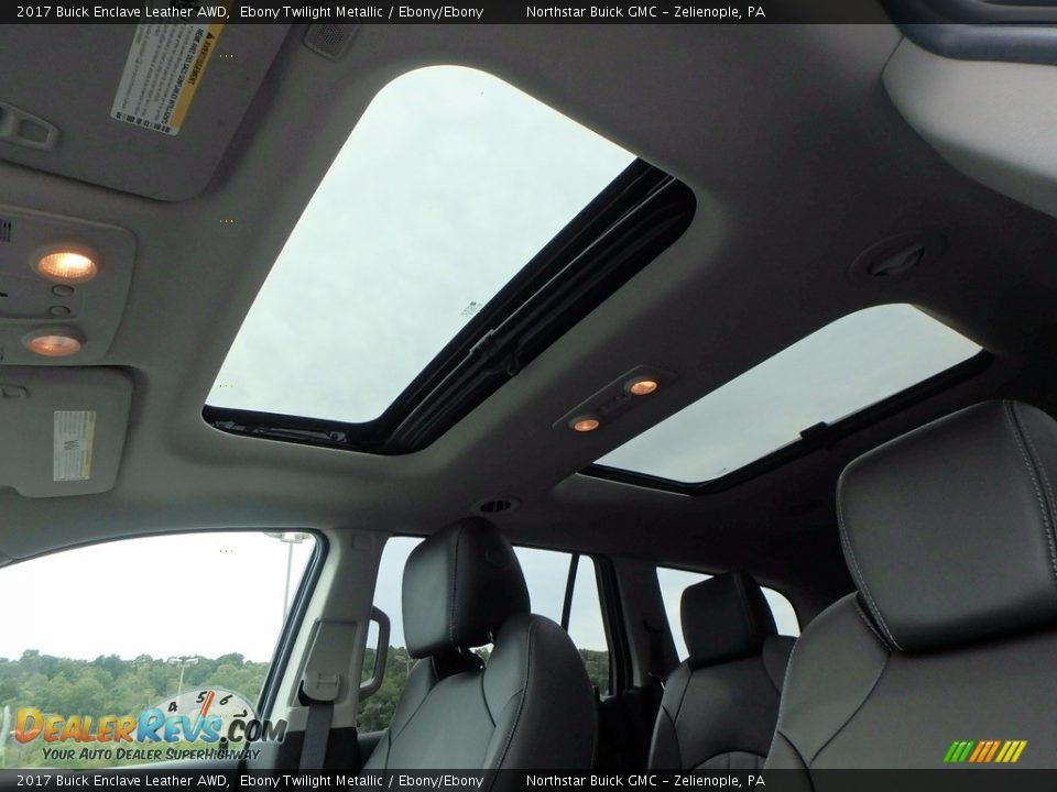 2017 Buick Enclave Leather AWD Ebony Twilight Metallic / Ebony/Ebony Photo #23
