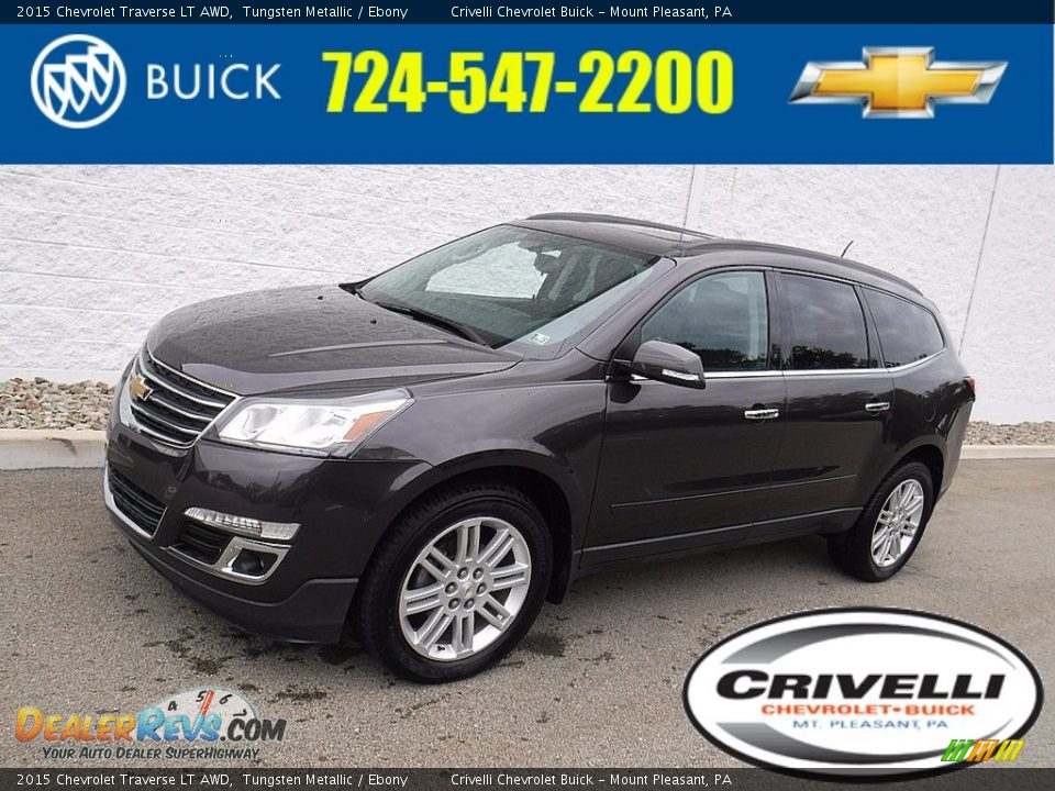 2015 Chevrolet Traverse LT AWD Tungsten Metallic / Ebony Photo #1