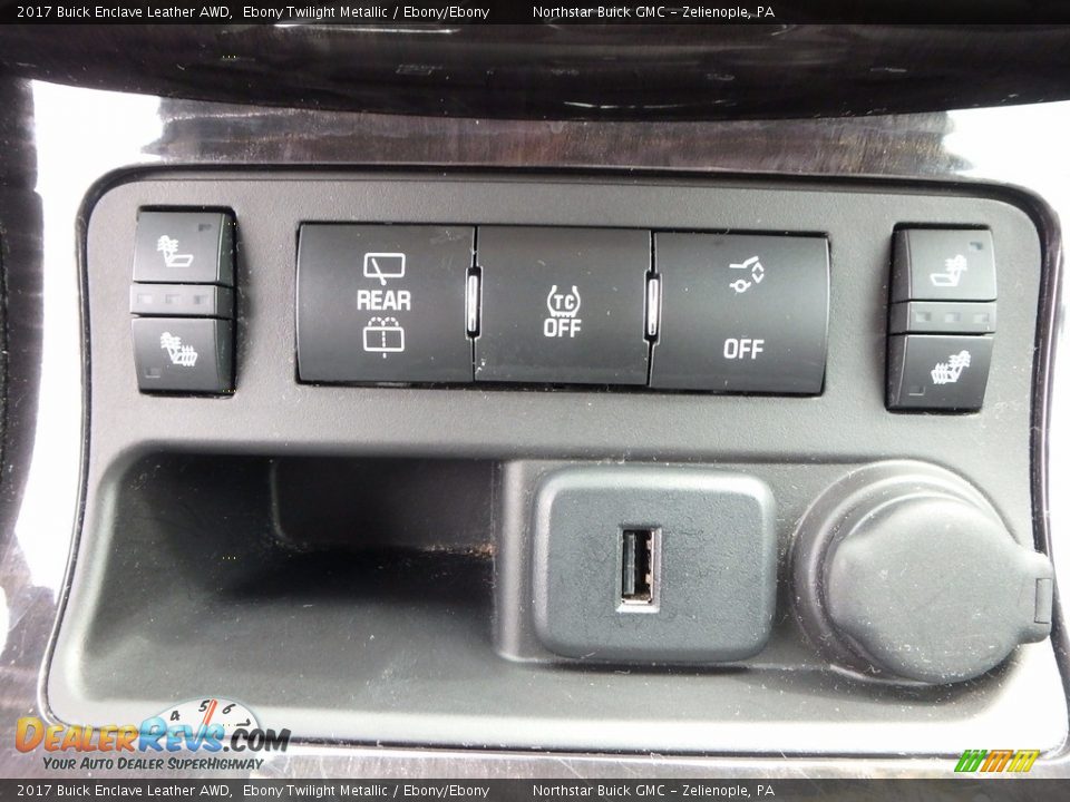 2017 Buick Enclave Leather AWD Ebony Twilight Metallic / Ebony/Ebony Photo #28