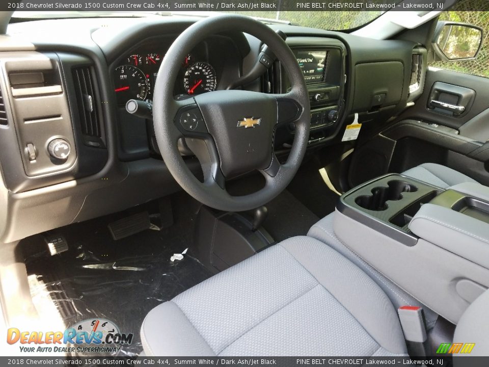 2018 Chevrolet Silverado 1500 Custom Crew Cab 4x4 Summit White / Dark Ash/Jet Black Photo #7