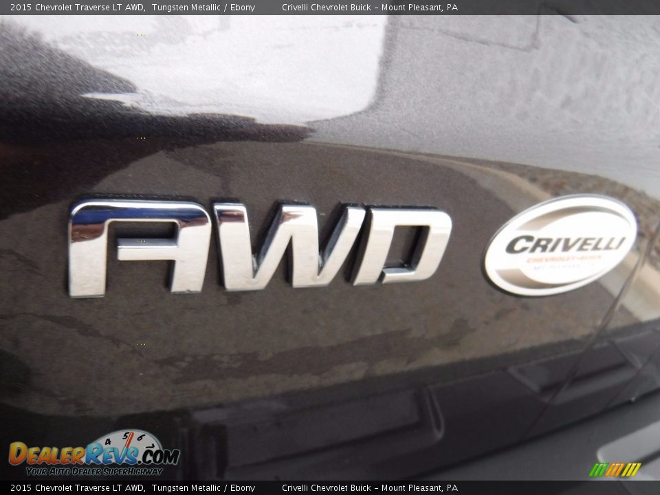 2015 Chevrolet Traverse LT AWD Tungsten Metallic / Ebony Photo #11
