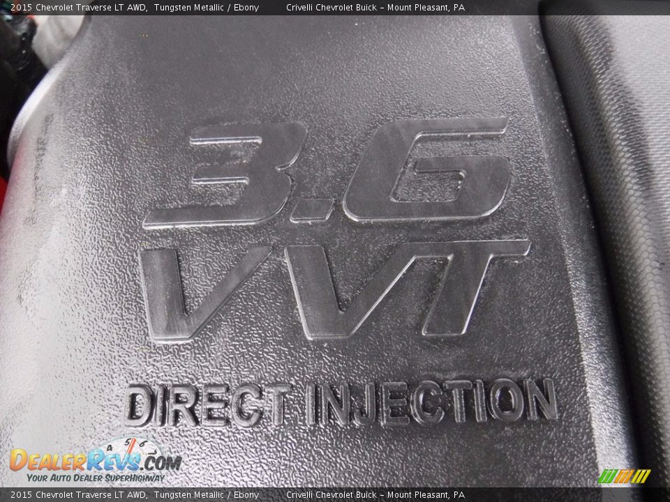 2015 Chevrolet Traverse LT AWD Tungsten Metallic / Ebony Photo #12