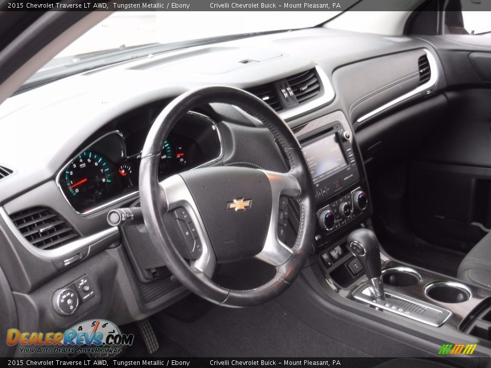 2015 Chevrolet Traverse LT AWD Tungsten Metallic / Ebony Photo #15
