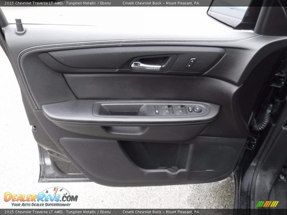 2015 Chevrolet Traverse LT AWD Tungsten Metallic / Ebony Photo #19