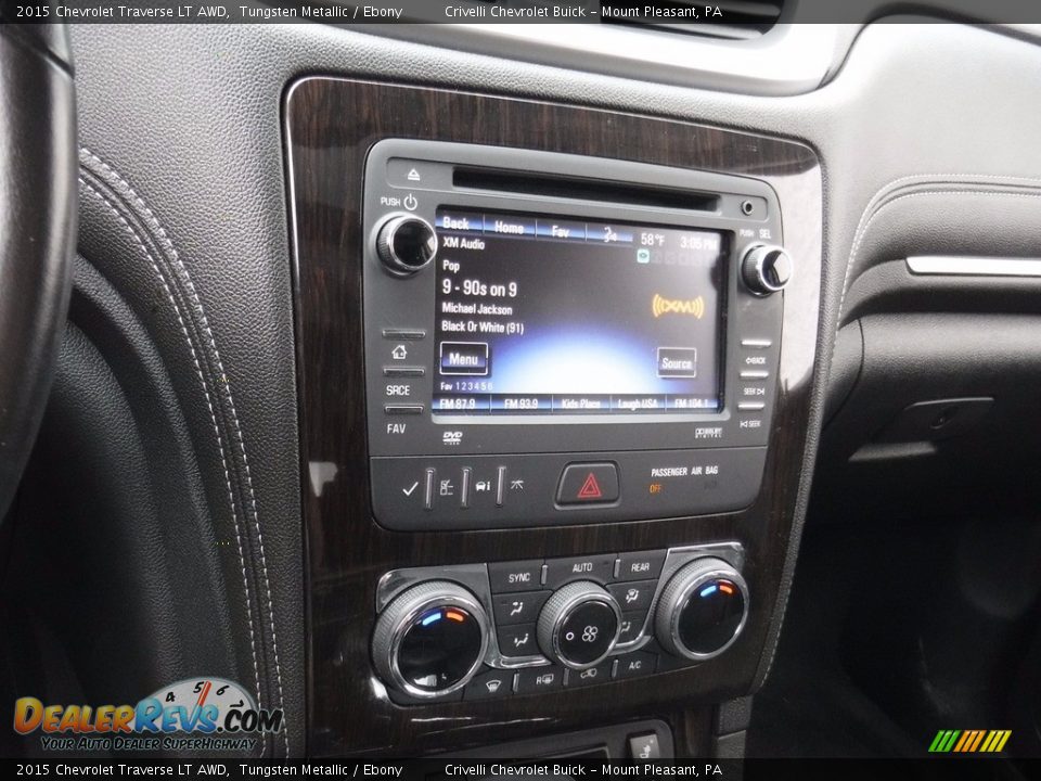2015 Chevrolet Traverse LT AWD Tungsten Metallic / Ebony Photo #21