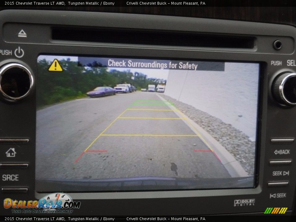 2015 Chevrolet Traverse LT AWD Tungsten Metallic / Ebony Photo #22