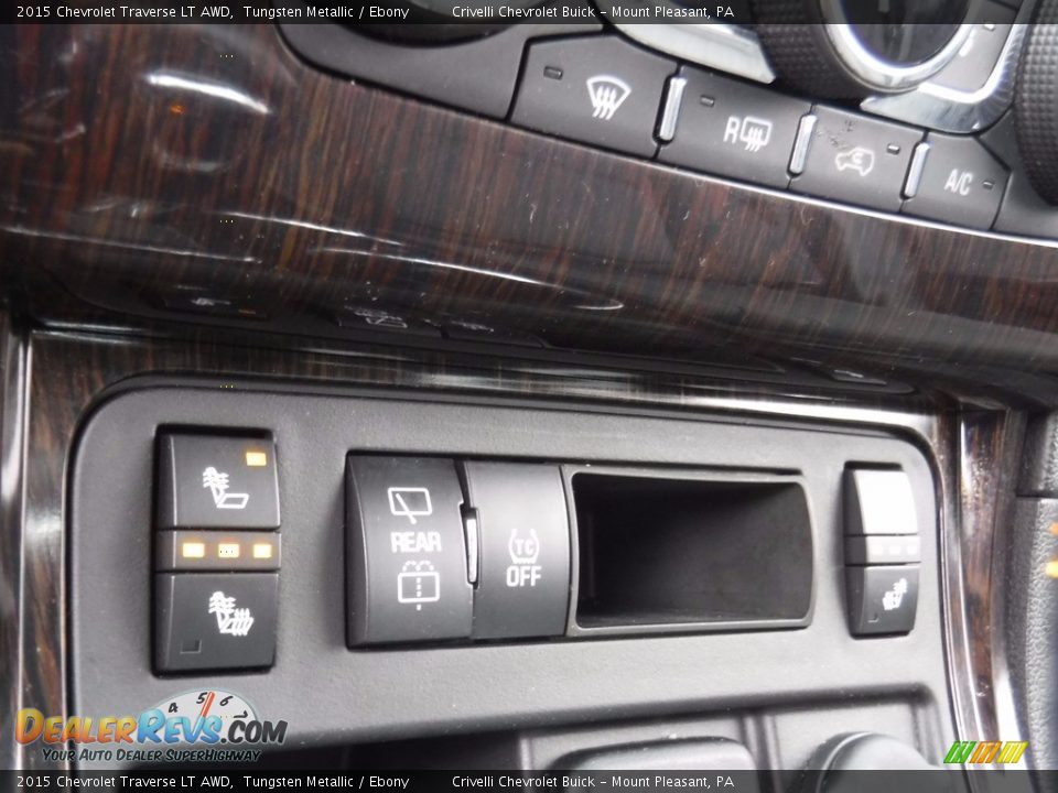 2015 Chevrolet Traverse LT AWD Tungsten Metallic / Ebony Photo #23