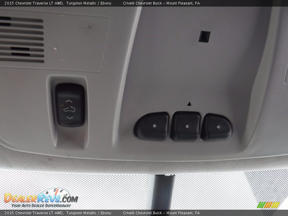 2015 Chevrolet Traverse LT AWD Tungsten Metallic / Ebony Photo #26