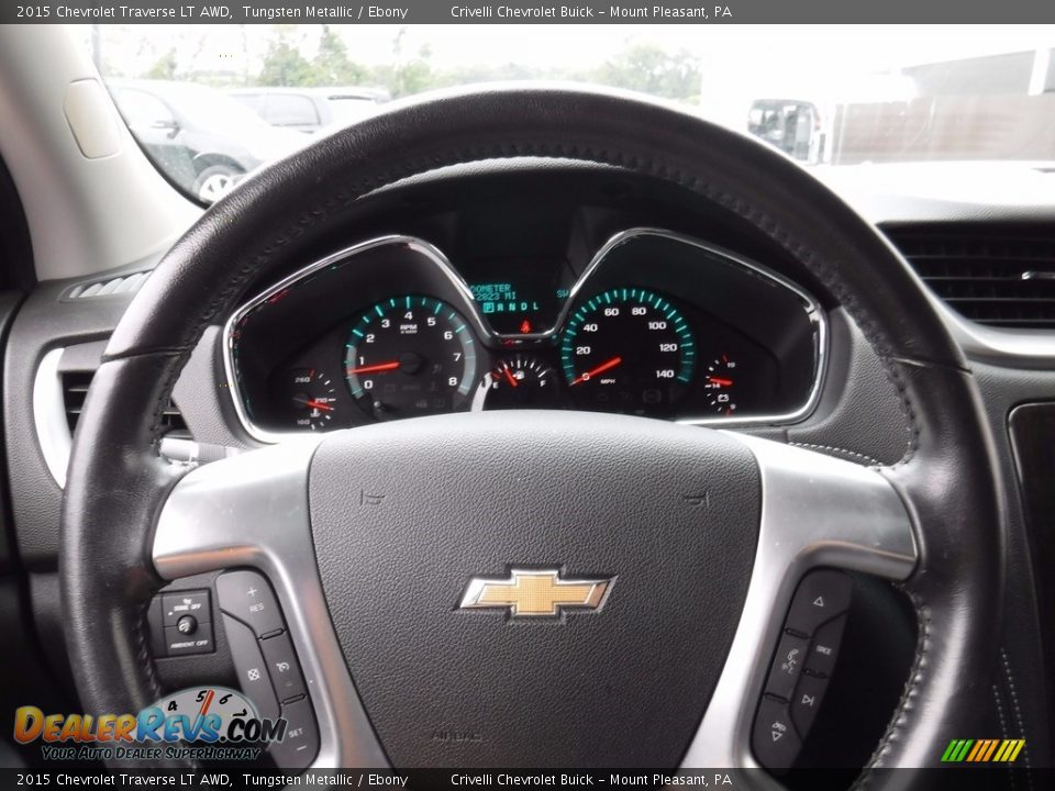 2015 Chevrolet Traverse LT AWD Tungsten Metallic / Ebony Photo #27