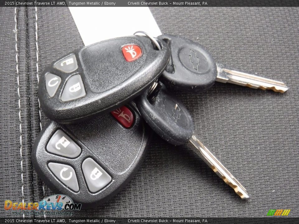 2015 Chevrolet Traverse LT AWD Tungsten Metallic / Ebony Photo #33