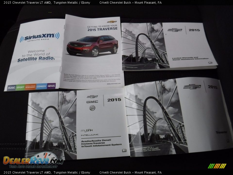 2015 Chevrolet Traverse LT AWD Tungsten Metallic / Ebony Photo #35