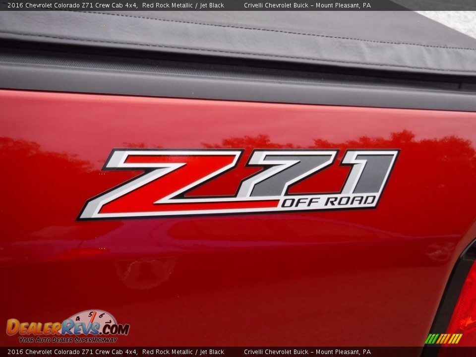 2016 Chevrolet Colorado Z71 Crew Cab 4x4 Red Rock Metallic / Jet Black Photo #6