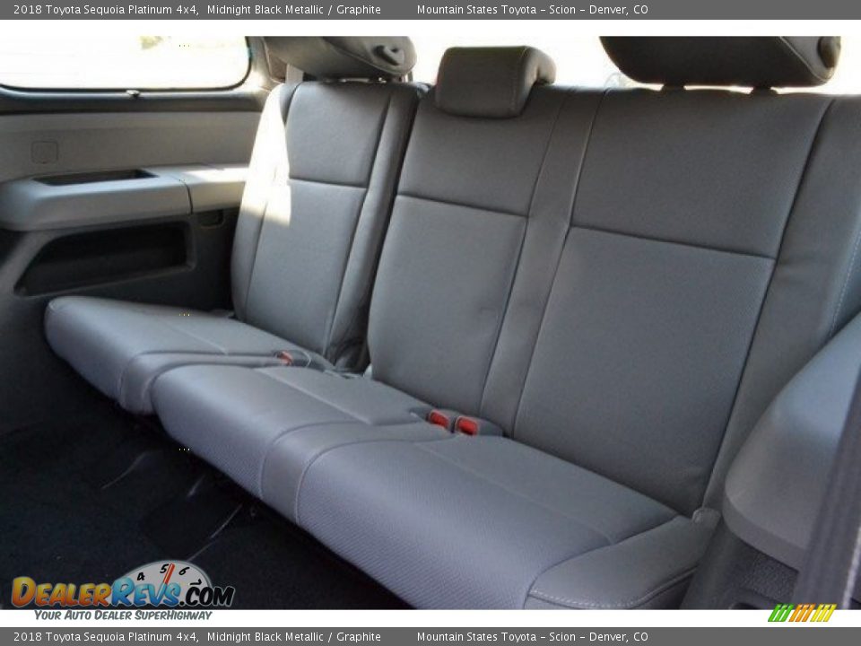 Rear Seat of 2018 Toyota Sequoia Platinum 4x4 Photo #9