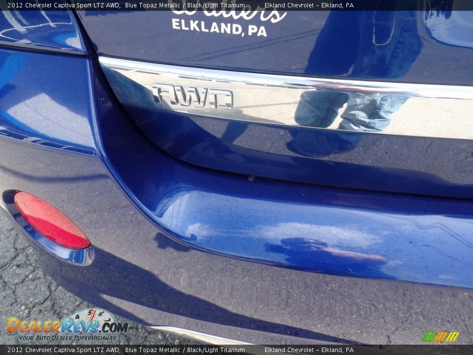 2012 Chevrolet Captiva Sport LTZ AWD Blue Topaz Metallic / Black/Light Titanium Photo #10