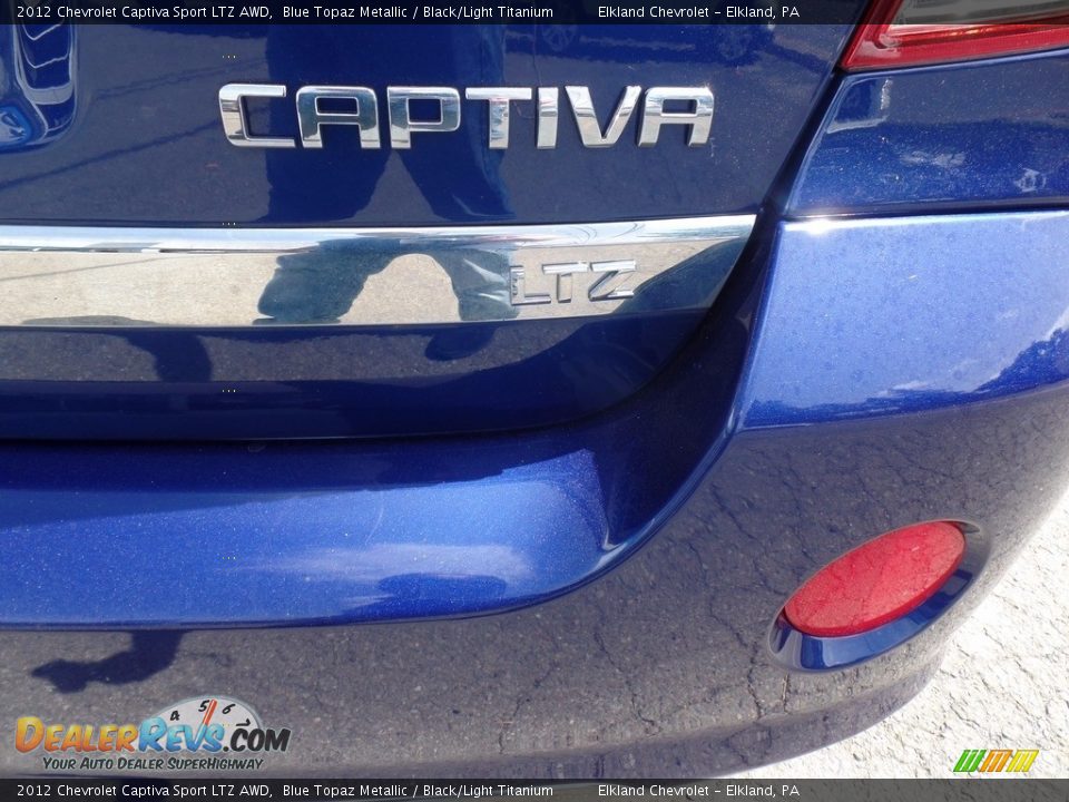 2012 Chevrolet Captiva Sport LTZ AWD Blue Topaz Metallic / Black/Light Titanium Photo #11