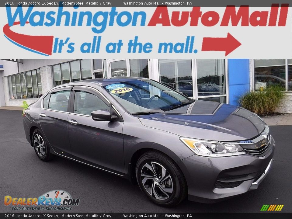 2016 Honda Accord LX Sedan Modern Steel Metallic / Gray Photo #1