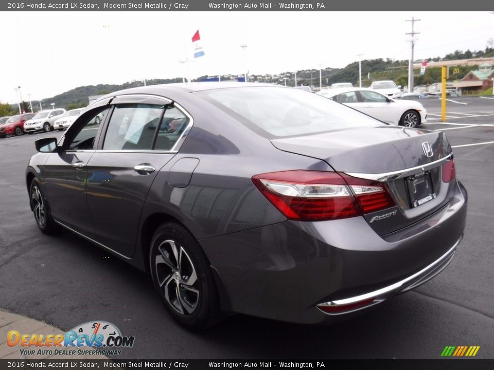 2016 Honda Accord LX Sedan Modern Steel Metallic / Gray Photo #8