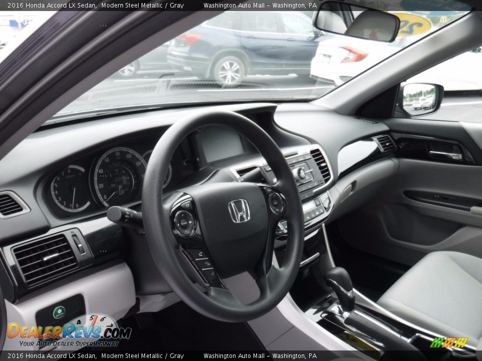 2016 Honda Accord LX Sedan Modern Steel Metallic / Gray Photo #11