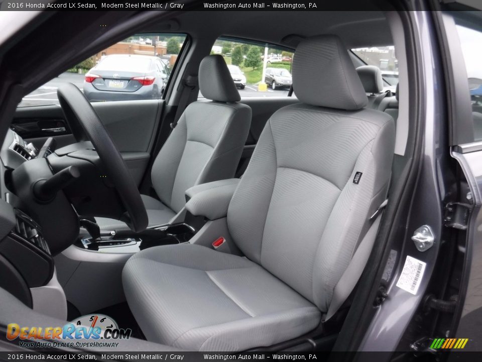2016 Honda Accord LX Sedan Modern Steel Metallic / Gray Photo #12
