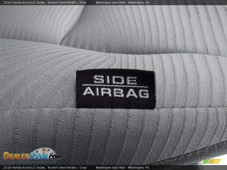 2016 Honda Accord LX Sedan Modern Steel Metallic / Gray Photo #13