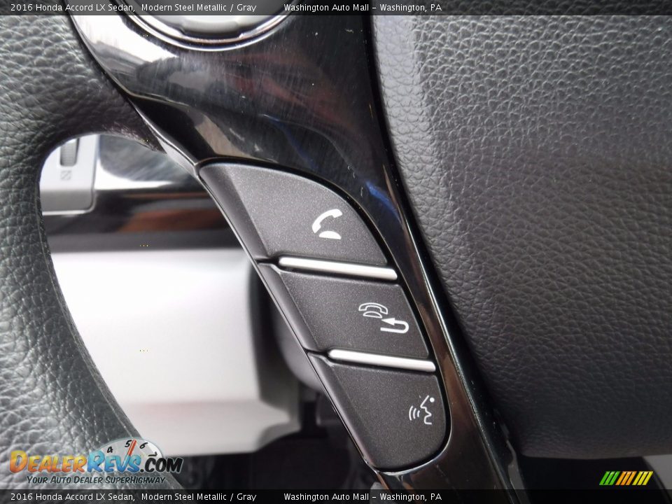 2016 Honda Accord LX Sedan Modern Steel Metallic / Gray Photo #20
