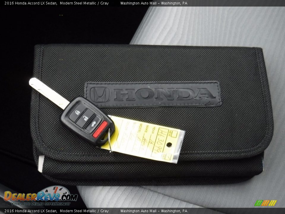 2016 Honda Accord LX Sedan Modern Steel Metallic / Gray Photo #23