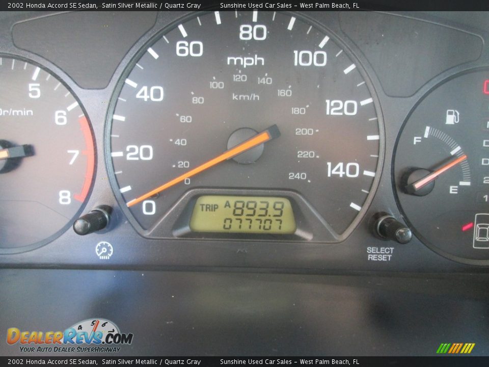 2002 Honda Accord SE Sedan Satin Silver Metallic / Quartz Gray Photo #23