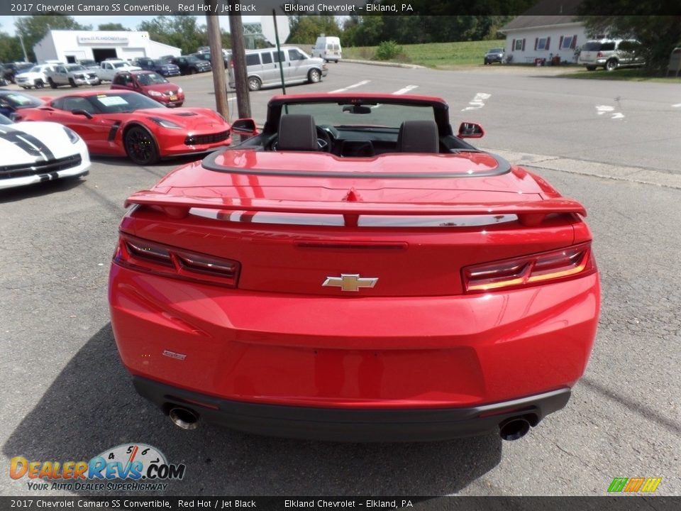 2017 Chevrolet Camaro SS Convertible Red Hot / Jet Black Photo #7