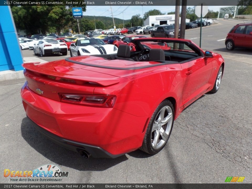 2017 Chevrolet Camaro SS Convertible Red Hot / Jet Black Photo #8