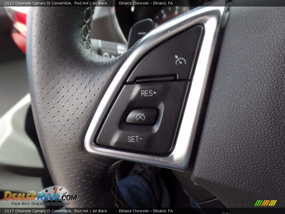 2017 Chevrolet Camaro SS Convertible Red Hot / Jet Black Photo #17