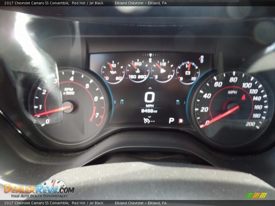 2017 Chevrolet Camaro SS Convertible Red Hot / Jet Black Photo #20