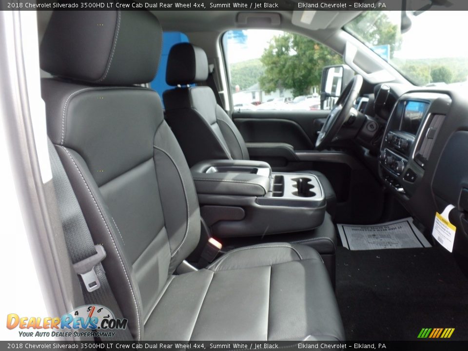 Jet Black Interior - 2018 Chevrolet Silverado 3500HD LT Crew Cab Dual Rear Wheel 4x4 Photo #16
