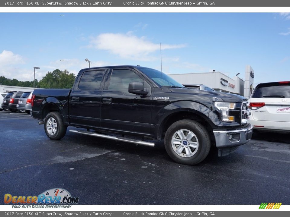 2017 Ford F150 XLT SuperCrew Shadow Black / Earth Gray Photo #1