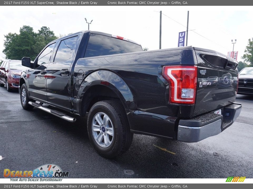 2017 Ford F150 XLT SuperCrew Shadow Black / Earth Gray Photo #3