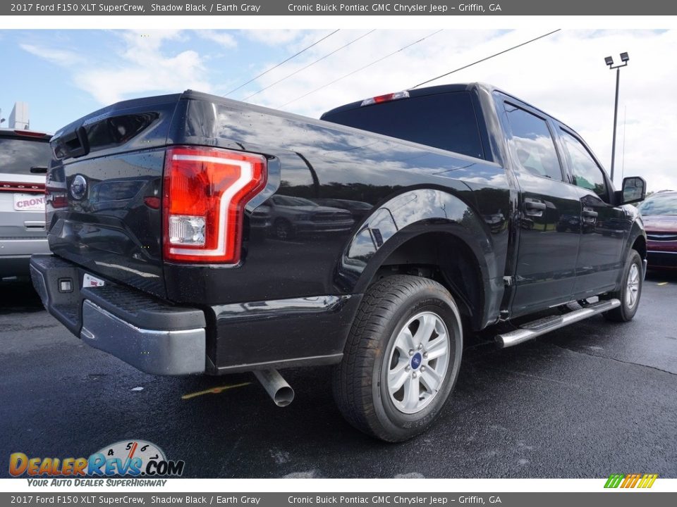 2017 Ford F150 XLT SuperCrew Shadow Black / Earth Gray Photo #5