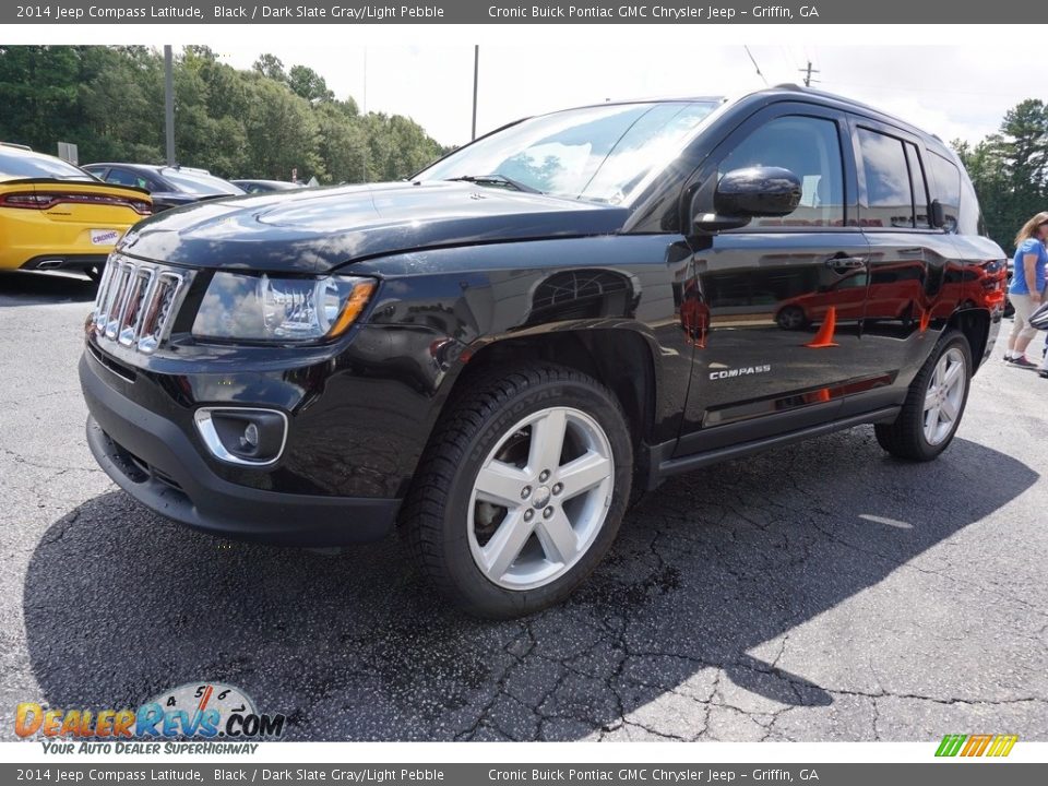2014 Jeep Compass Latitude Black / Dark Slate Gray/Light Pebble Photo #3
