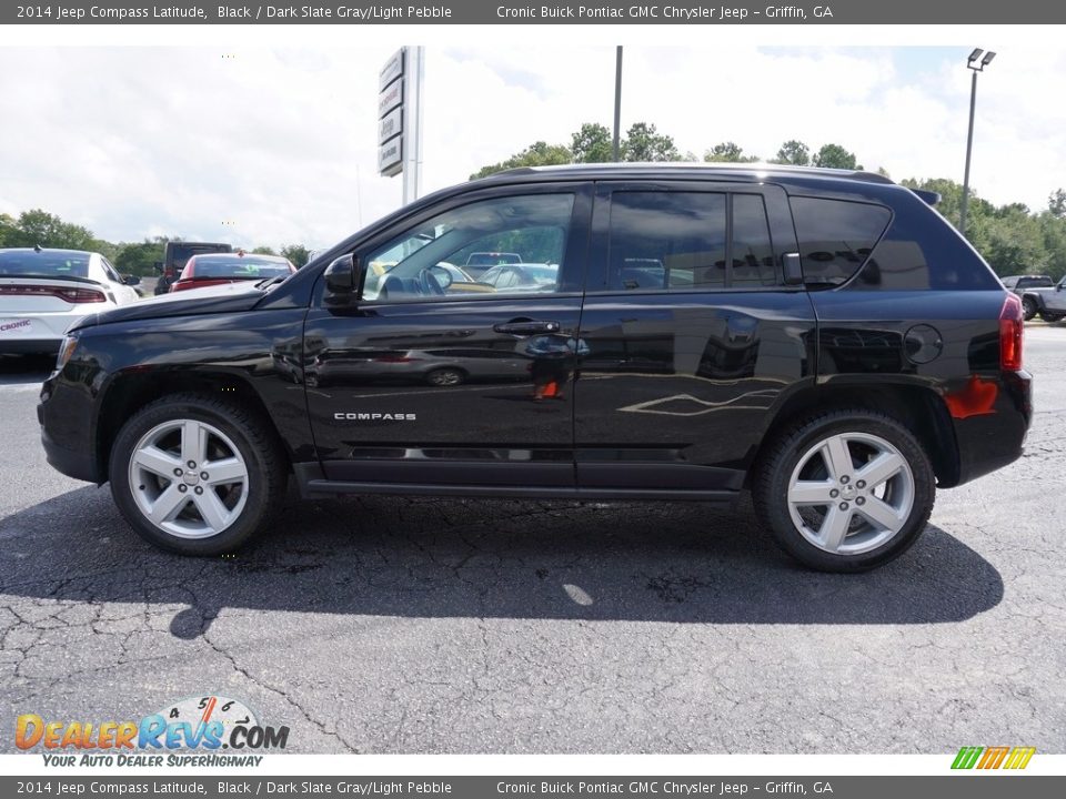 2014 Jeep Compass Latitude Black / Dark Slate Gray/Light Pebble Photo #4