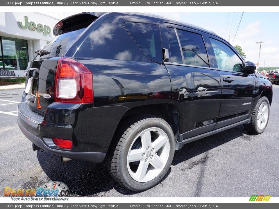 2014 Jeep Compass Latitude Black / Dark Slate Gray/Light Pebble Photo #7