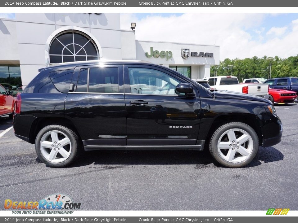 2014 Jeep Compass Latitude Black / Dark Slate Gray/Light Pebble Photo #8