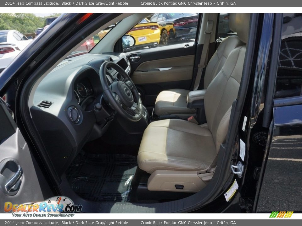 2014 Jeep Compass Latitude Black / Dark Slate Gray/Light Pebble Photo #9