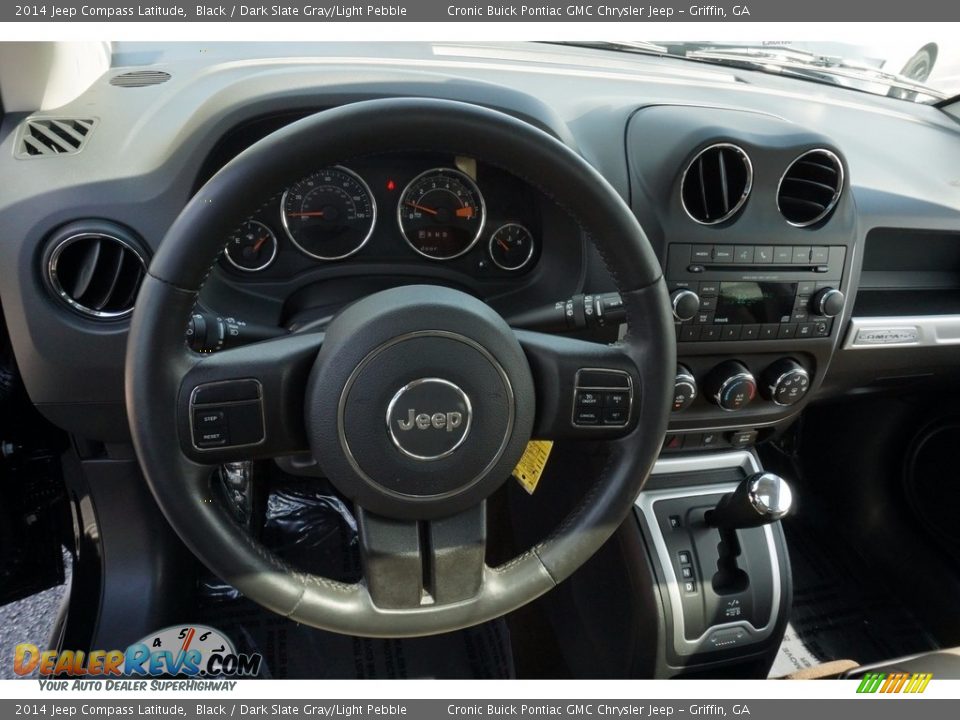2014 Jeep Compass Latitude Black / Dark Slate Gray/Light Pebble Photo #10