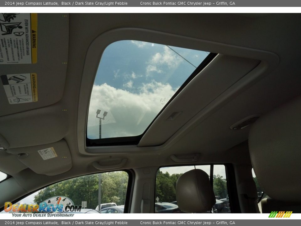 2014 Jeep Compass Latitude Black / Dark Slate Gray/Light Pebble Photo #11