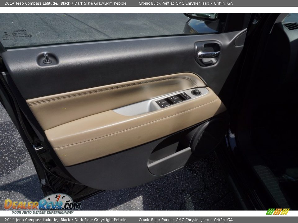 2014 Jeep Compass Latitude Black / Dark Slate Gray/Light Pebble Photo #12