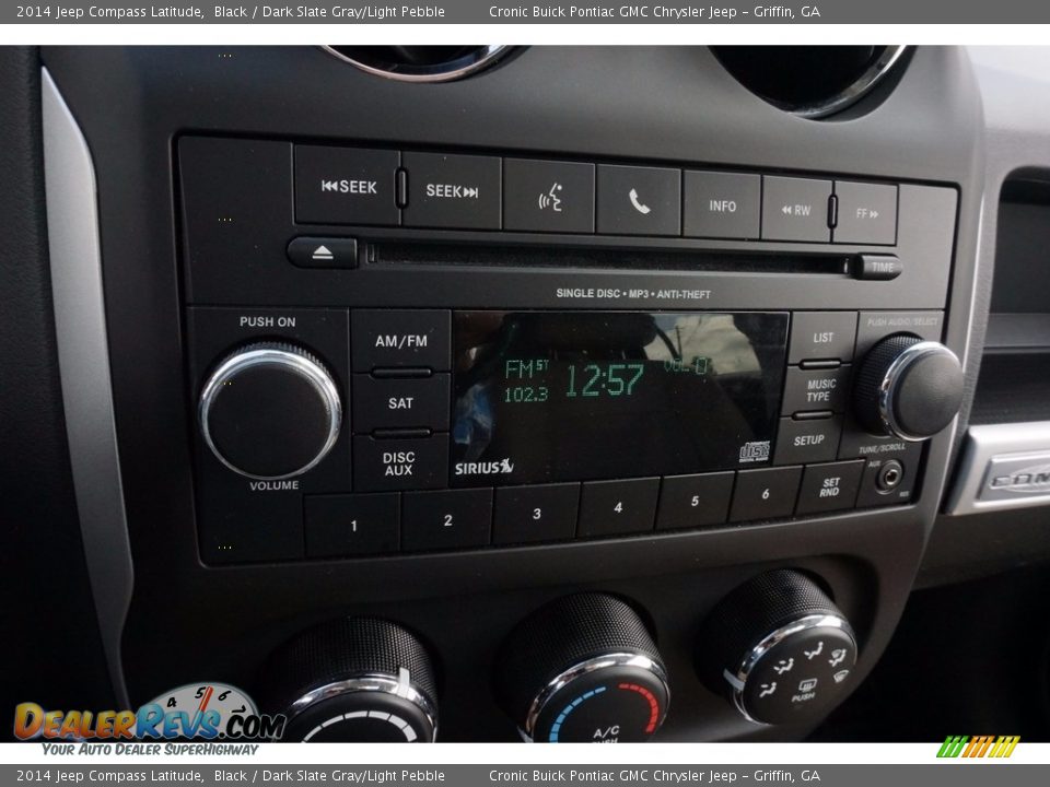 2014 Jeep Compass Latitude Black / Dark Slate Gray/Light Pebble Photo #23